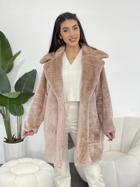 Women Plain Overcoat Jacket WO-1091