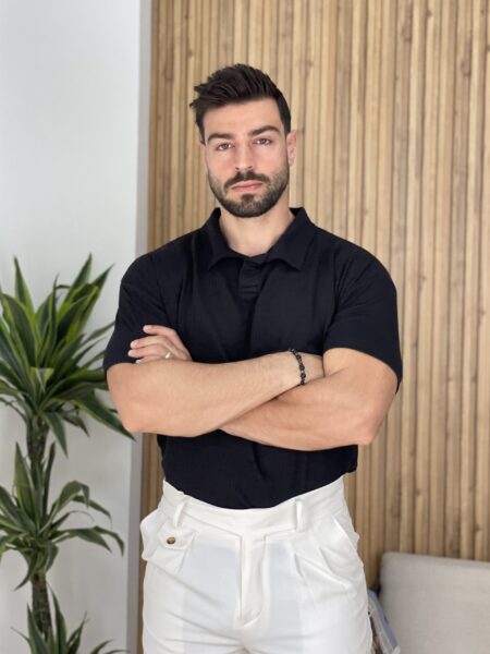 Men Textured Polo Shirt Men-680