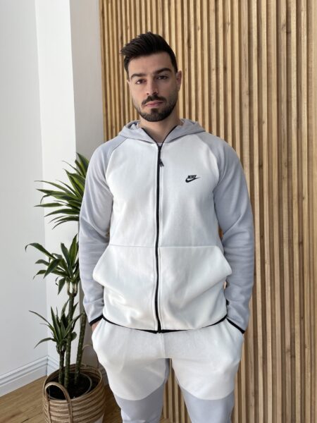 Color Hoodie With Raglan Sleeve And Matching Color Block Pants Set Men-684