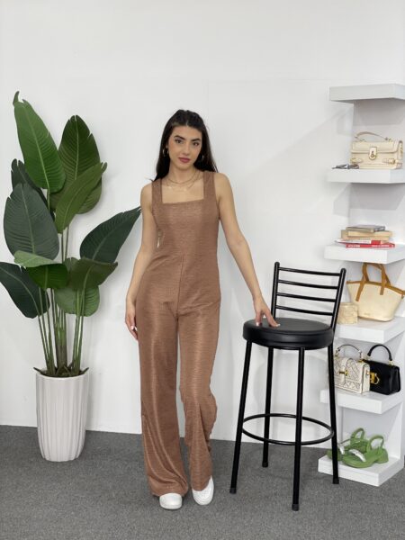 Women Spring And Summer Casual Solid Color Sleeveless Jumpsuit WO-1239