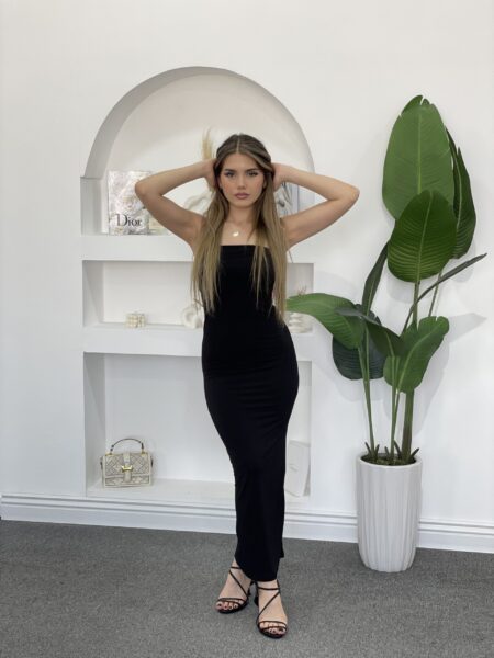 Knitted Solid Bodycon Dress WO-1237