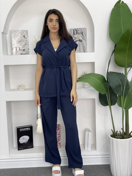 Women's Batwing Sleeve Summer Shirt And Loose Pants Two-Piece Set wo-1325