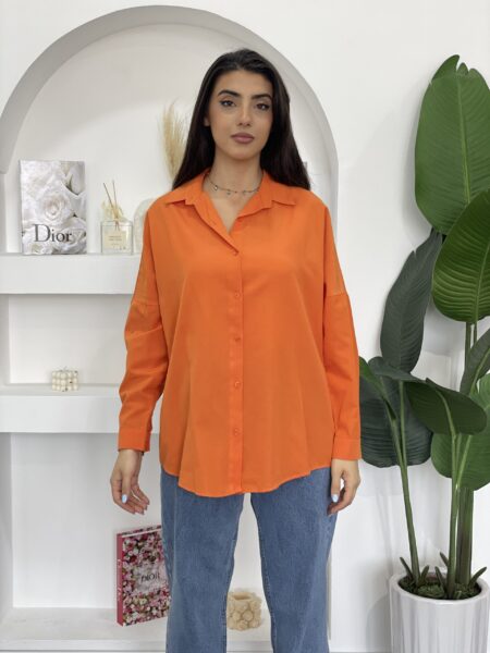 Solid Button Front Shirt WO#3900