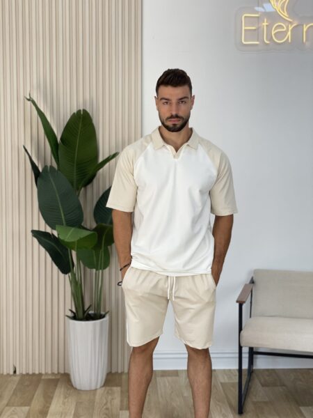 MEN COLOR-BLOCK CASUAL POLO SHIRT Men-761