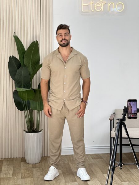 2pcs shirt and pant set Men-765