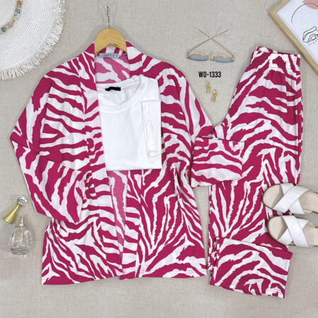 Zebra print Longe Set WO-1333