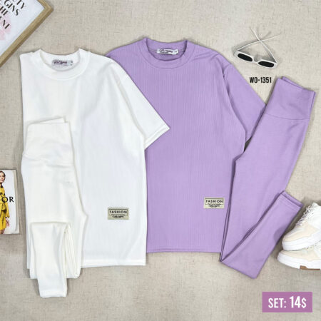 Oversize T-shirt and legging set WO-1351