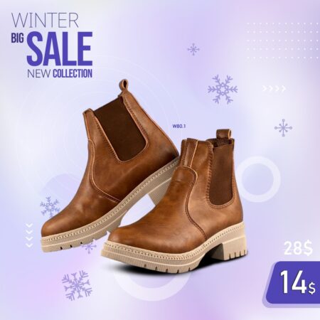 Fashionable Thick Platform Boots W80.1