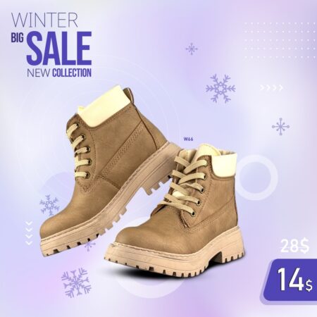 Women Lace-Up Ankle Boots W66