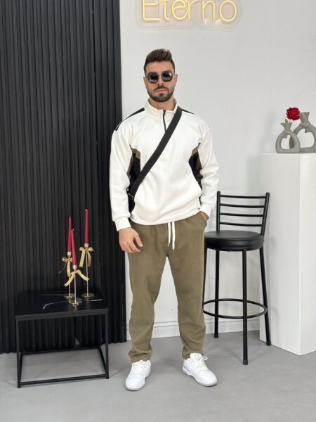 Zip Half-Collar Hoodie And Sweatpants MENS160