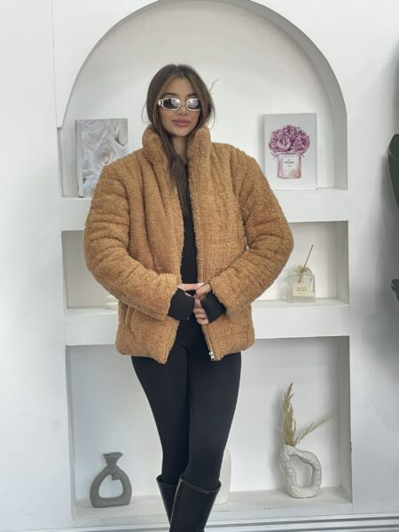 Women's Plush Padded Pocket Short Jacket MENJ158