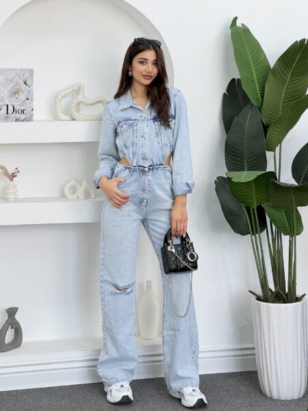 Denim Aura Jumpsuit WOO301