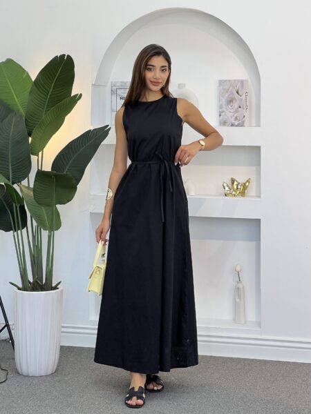 Long Belted Dress WOD537