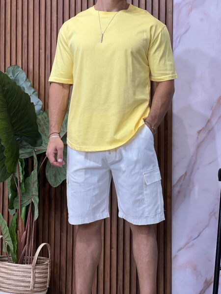 Pocket Casual Drawstring Waist Shorts MENSH233