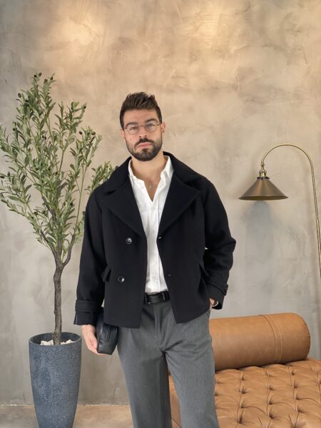 Solid Color Front Button Casual Jacket MENJ248