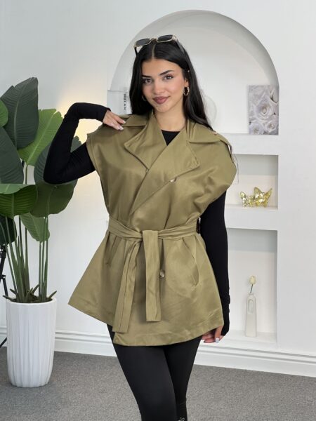 Belted Tailored Gilet WOJ591