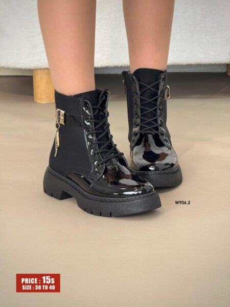 Timeless Gold buckle Boots W906.2