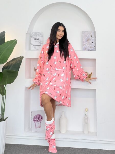 Women Cozy Huggle Hoodie WO-943