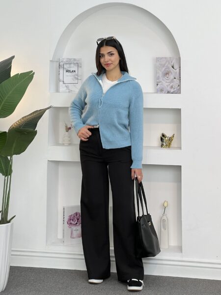 Casual Knit Zip Jacket WOK115