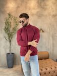 Casual Crew Neck Long Sleeve T-Shirt MENT256