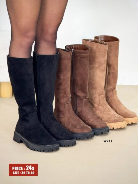 Soft Suede Long Boots W911