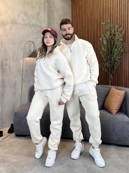 Half Zipper Drop Shoulder Sweatshirt MENT773