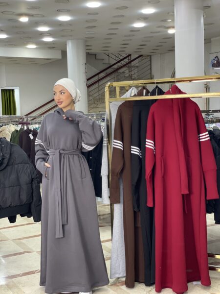 Cozy Belted Hoodie Dress WOD817