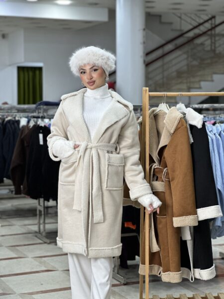 Soft Collar Belted Jacket WOJ853