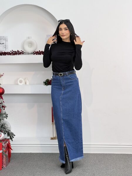 Midi Denim Skirt WOSK819