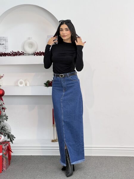 Midi Denim Skirt WOSK819