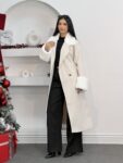 Elegant Belted Coat  WOJ839