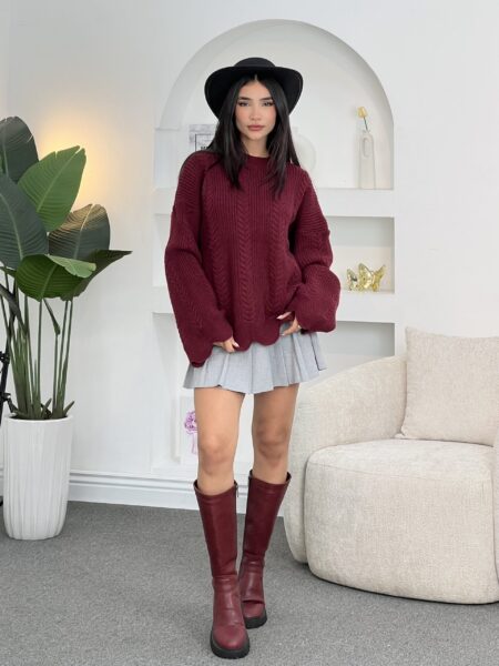 LunaSoft Wool Knit Sweater WOT810