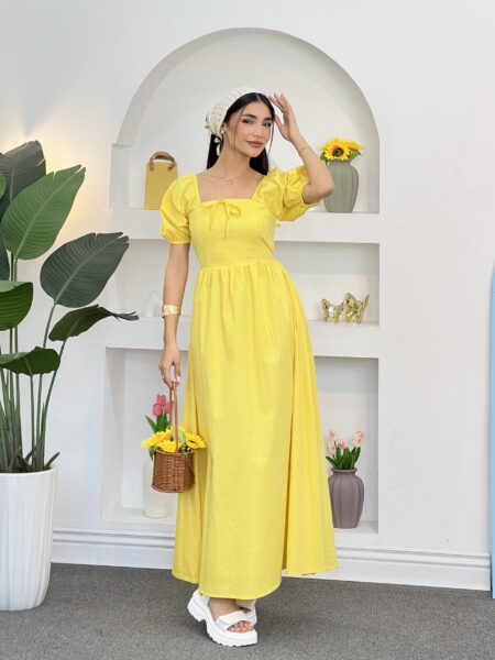 Simple feminine midi dress WOD470