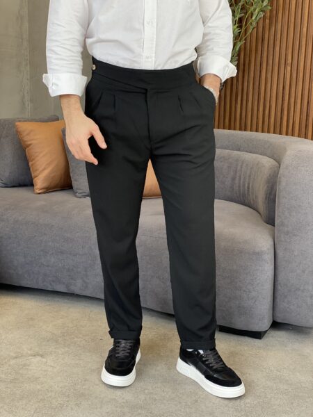 Italian-cut pleated trousers MENP179