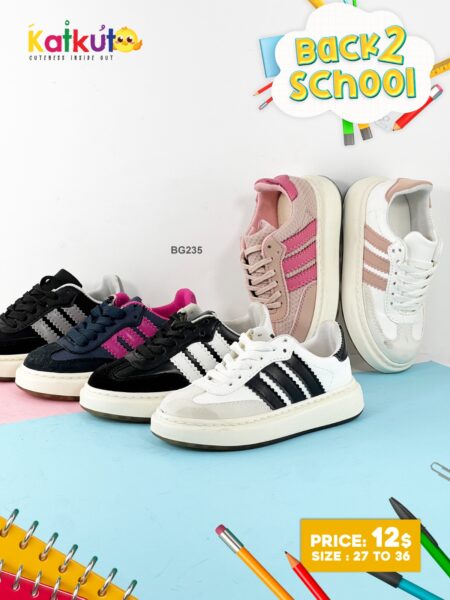 Essential triple-stripe sneakers BG235