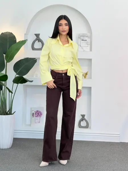 Mid rise straight-leg jeans WOP932