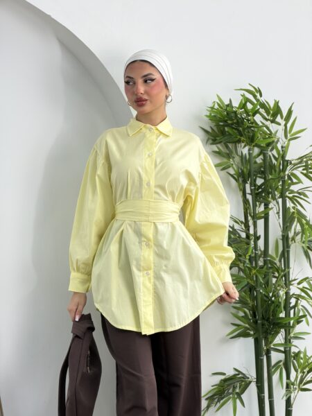 Belted Poplin Shirt WOC258
