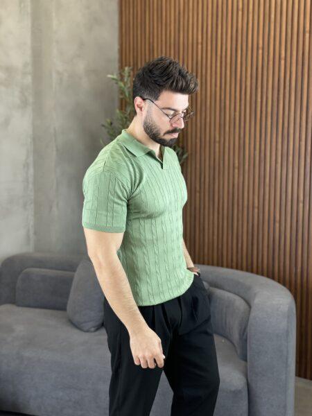 Textured Slim-Fit Polo MENT333