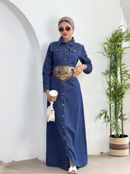 Denim Midi Dress WOD967