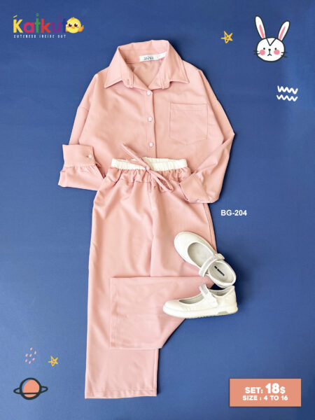 Elastic waist two-piece set BG-204