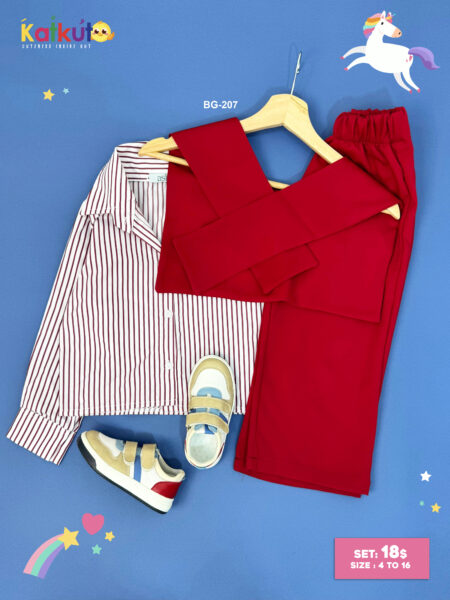 3-Piece striped summer set BG-207
