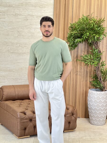 Smart-casual fine-knit tee MENT340
