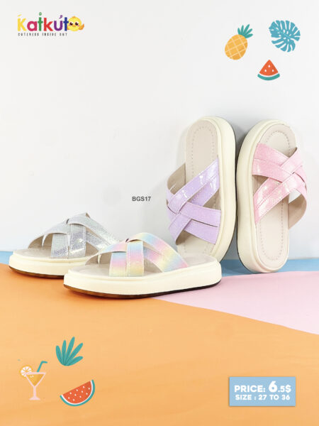 Glitter crisscross sandals BGS17