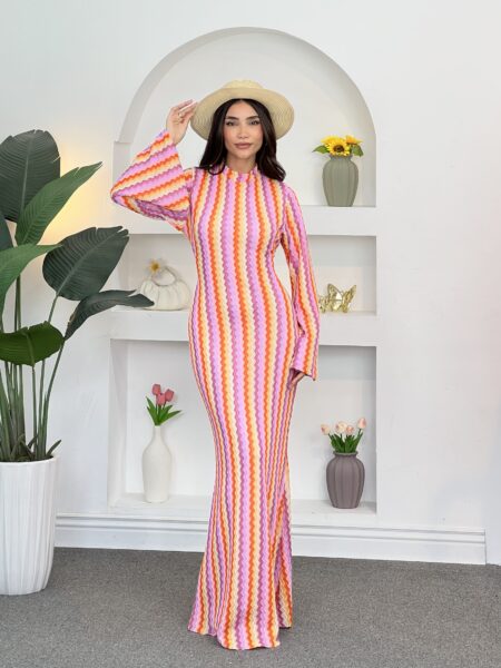Rainbow Ripple Dress WOD1026
