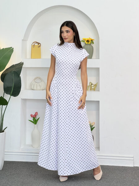 Polka Dot Maxi Dress WOD1046