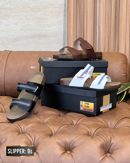 Double-Buckle comfort slide sandal MS11