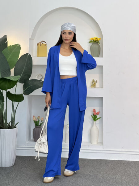 Flowy Cardigan and Trousers Set WOS1032