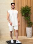 Sporty activewear tank and shorts set Men-732
