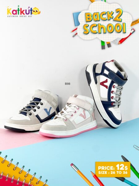 Multi-Color high top shoes B98