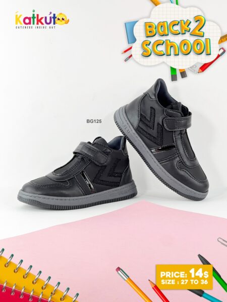 Patent leather casual sneakers BG125